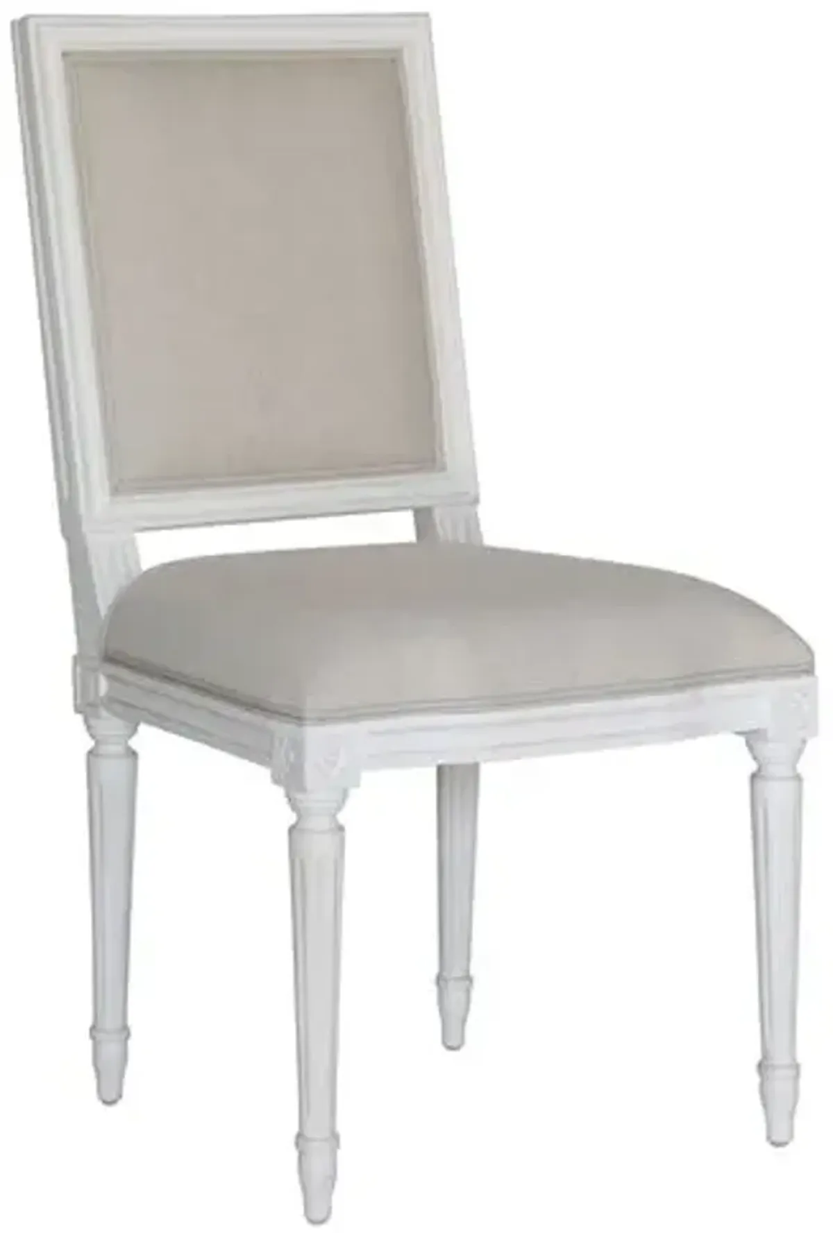 Regent Side Chair - Oatmeal Linen - Ave Home - Ivory