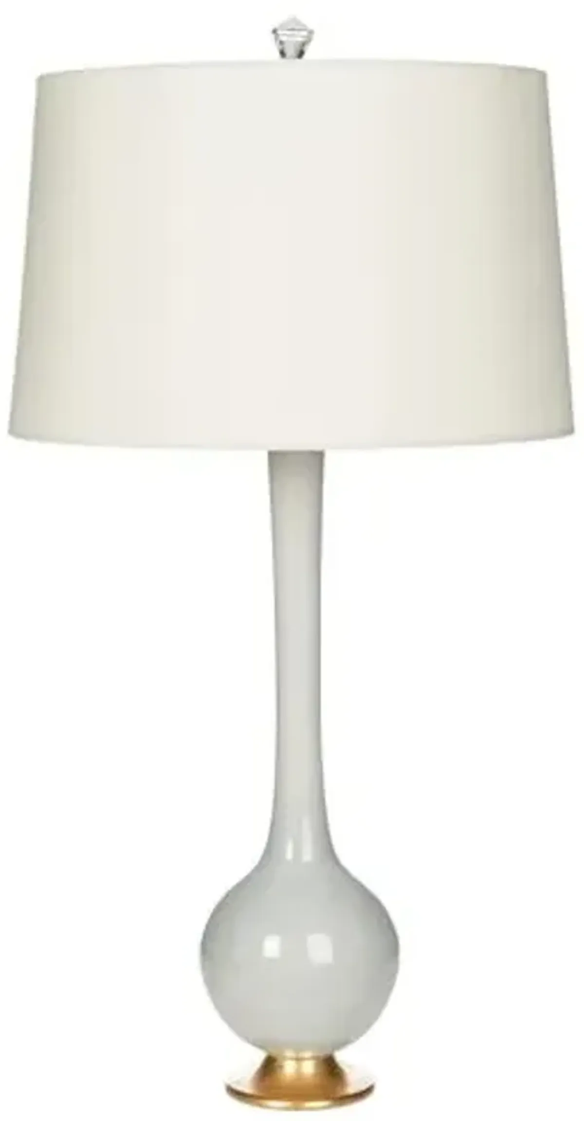 Lily Table Lamp - Pale Gray/Gold - Bradburn Home