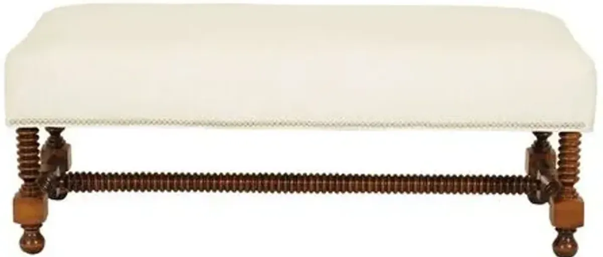 Essex Performance Spindle Bench - Crypton - Kim Salmela - Ivory