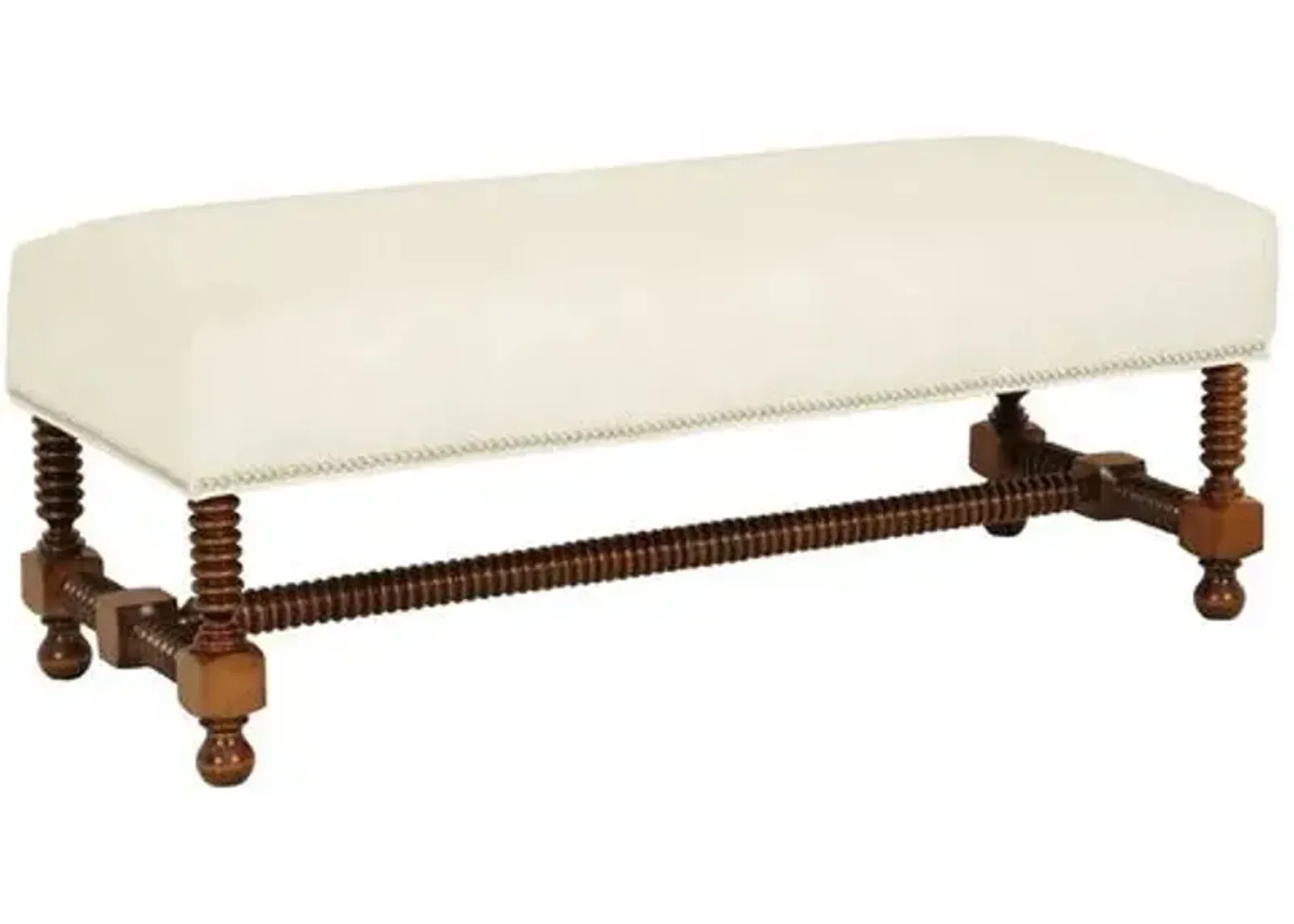 Essex Performance Spindle Bench - Crypton - Kim Salmela - Ivory