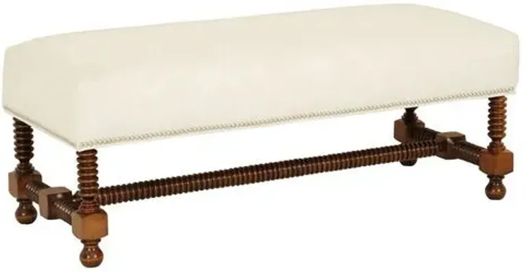 Essex Performance Spindle Bench - Crypton - Kim Salmela - Ivory