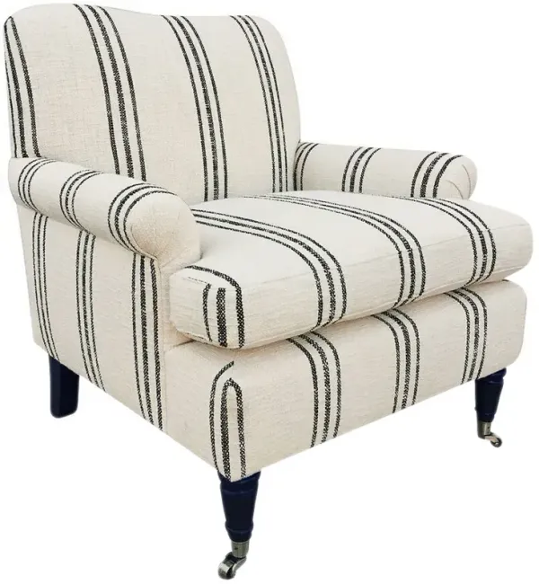 Paige Stripe Club Chair