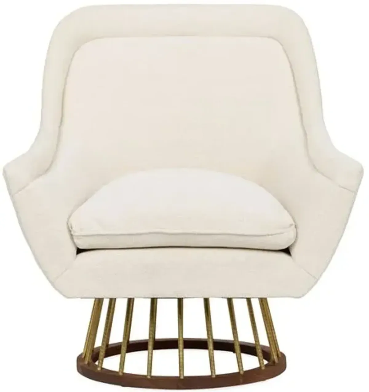 Larson Performance Accent Chair - Ivory Crypton - Kim Salmela, Comfortable, Durable