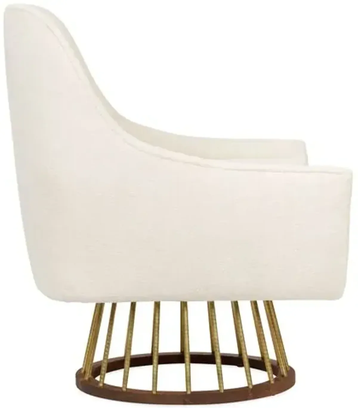 Larson Performance Accent Chair - Ivory Crypton - Kim Salmela, Comfortable, Durable