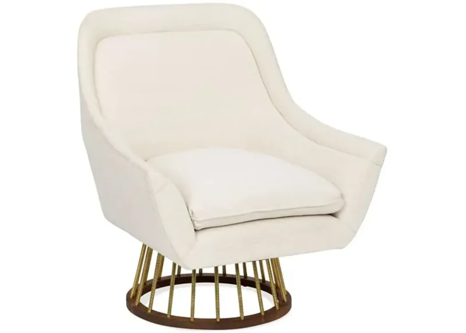 Larson Performance Accent Chair - Ivory Crypton - Kim Salmela, Comfortable, Durable