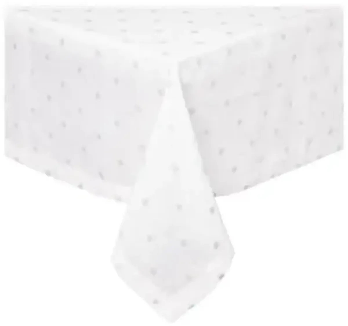 Vogue Tablecloth - White/Silver By Mode Living