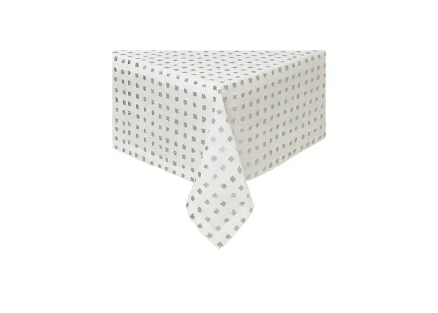 Antibes Tablecloth - White/Gold By Mode Living