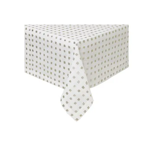 Antibes Tablecloth - White/Gold By Mode Living