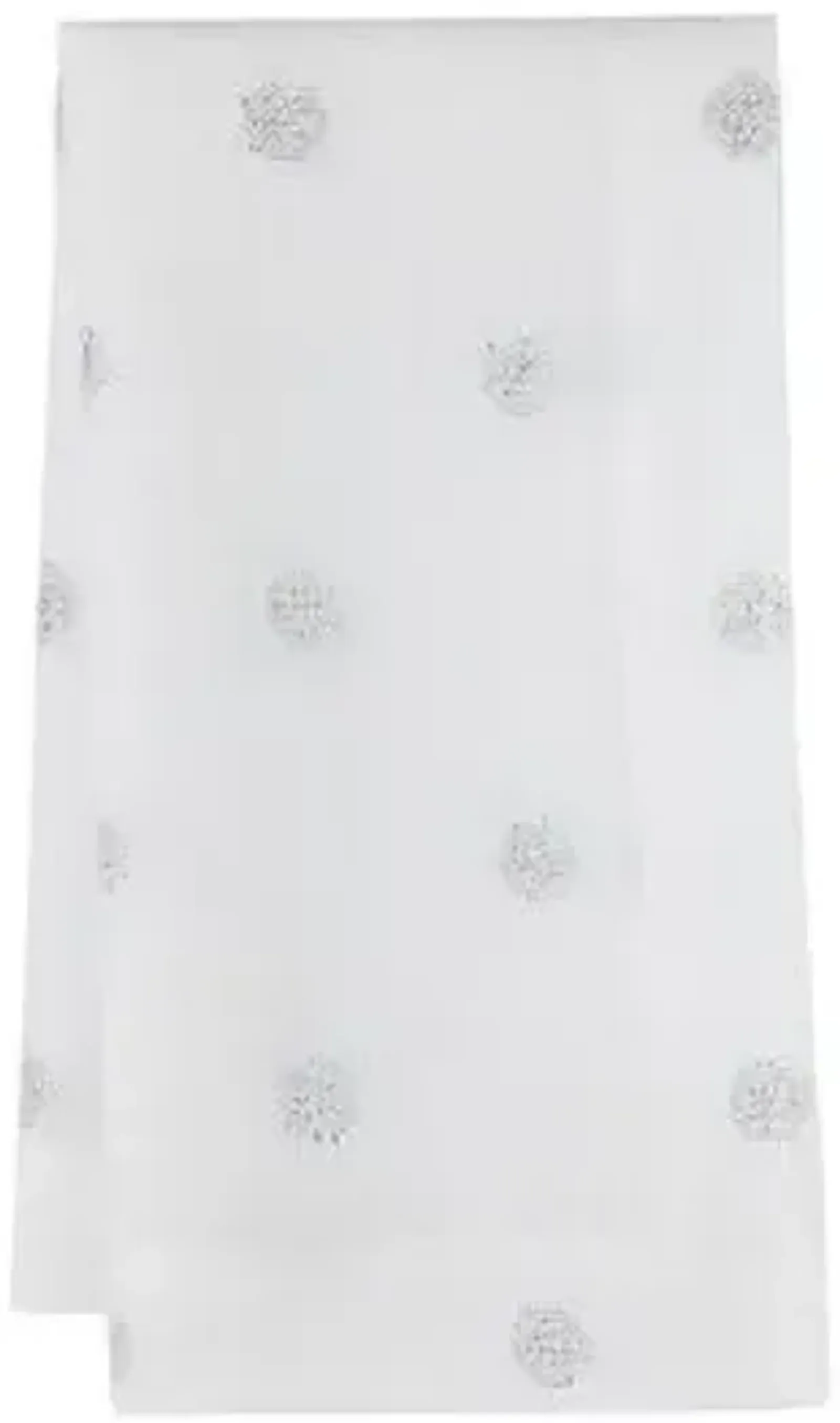 Set of 4 Vogue Dinner Napkins - White/Silver - Mode Living