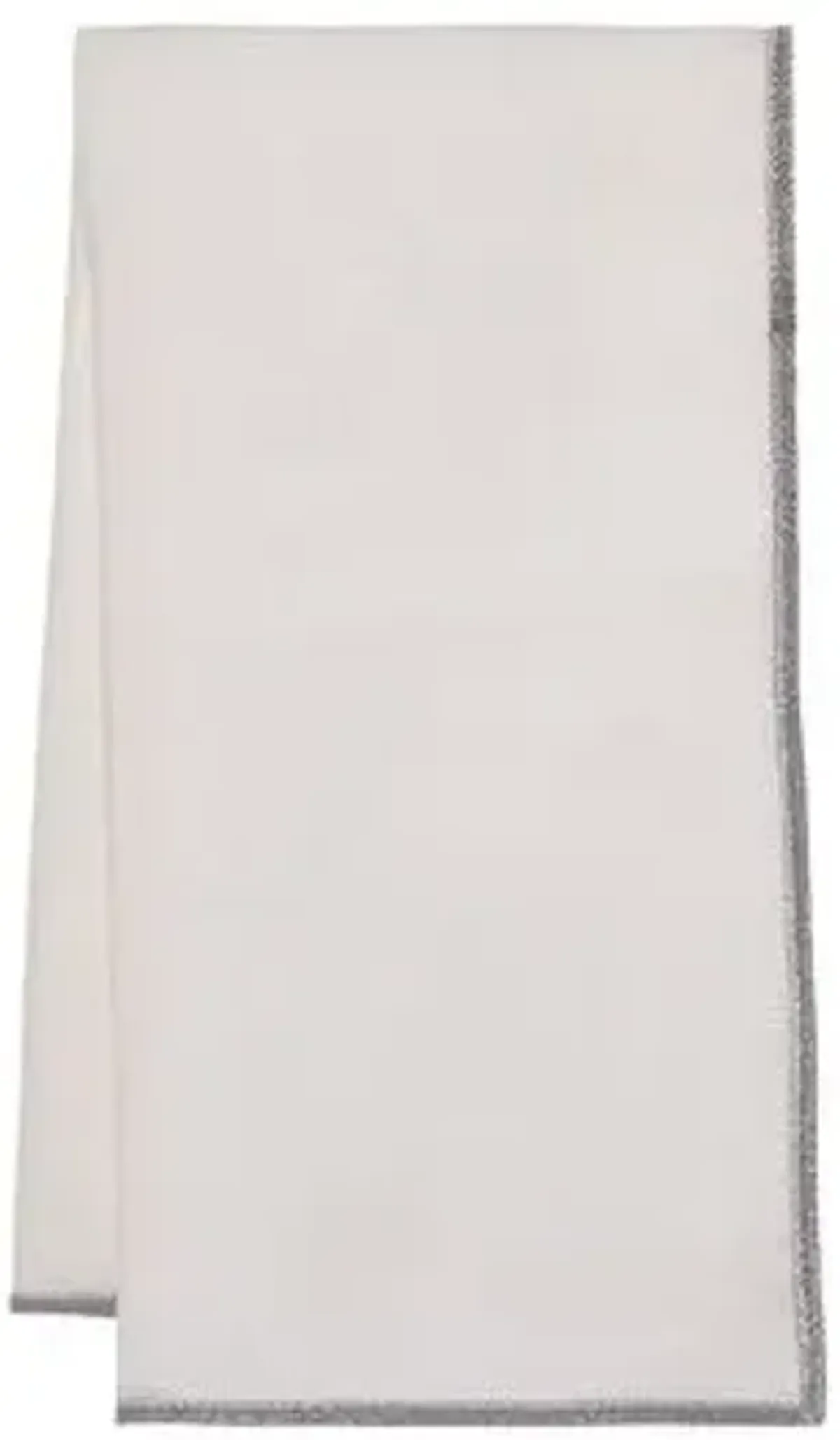 Set of 4 Bel-Air Dinner Napkins - White/Silver - Mode Living