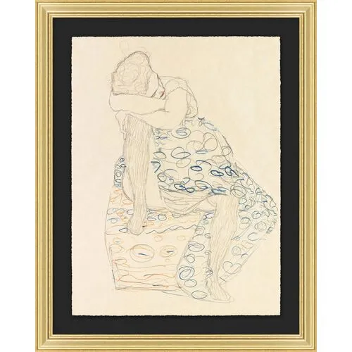 Seated Woman - Beige