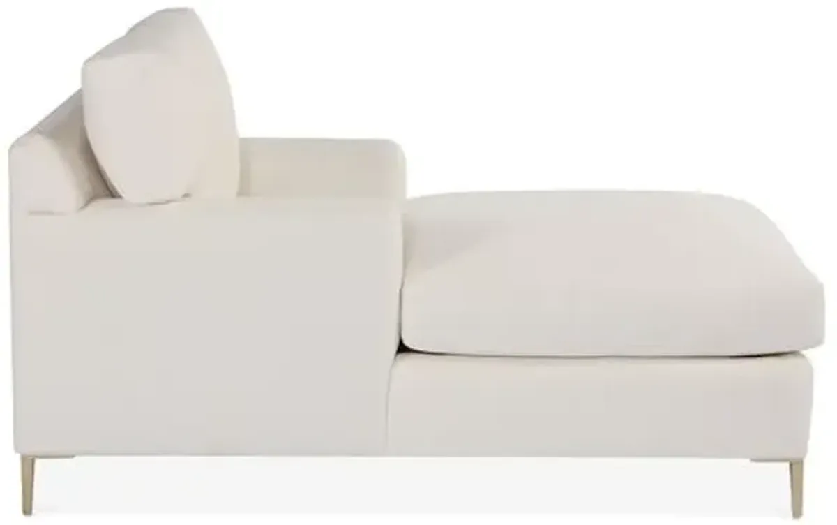 Hinton Chaise - Ivory Crypton - Comfortable, Sturdy, Stylish, Eco-Friendly, Eco-Friendly