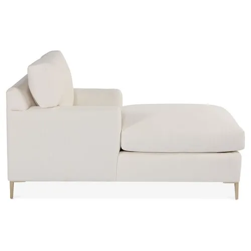 Hinton Chaise - Ivory Crypton - Comfortable, Sturdy, Stylish, Eco-Friendly, Eco-Friendly