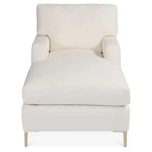 Hinton Chaise - Ivory Crypton - Comfortable, Sturdy, Stylish, Eco-Friendly, Eco-Friendly