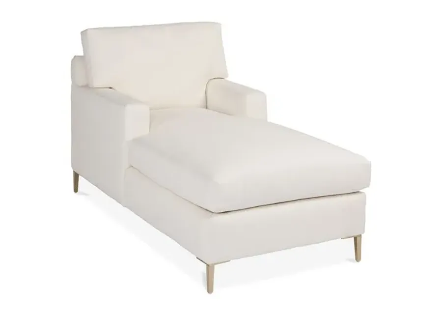 Hinton Chaise - Ivory Crypton - Comfortable, Sturdy, Stylish, Eco-Friendly, Eco-Friendly