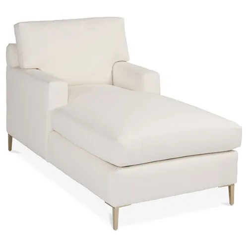 Hinton Chaise - Ivory Crypton - Comfortable, Sturdy, Stylish, Eco-Friendly, Eco-Friendly