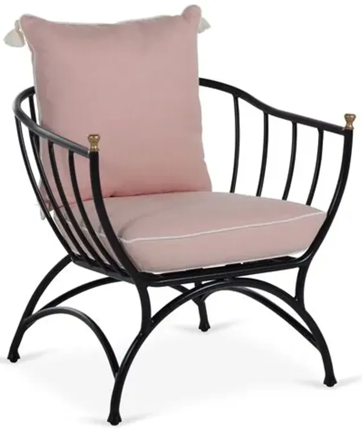 Frances Accent Chair - Blush Pink, Comfortable, Durable, Cushioned, Easy To Clean