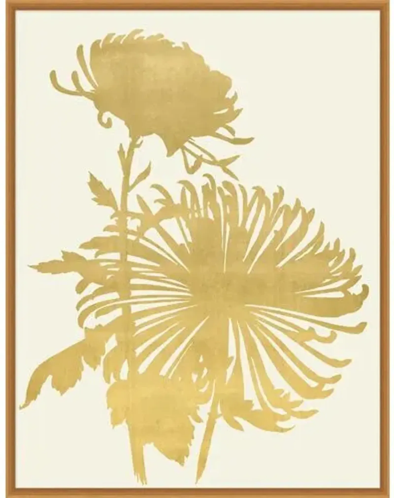 Lillian August - Gold Leaf Wood Cut 1