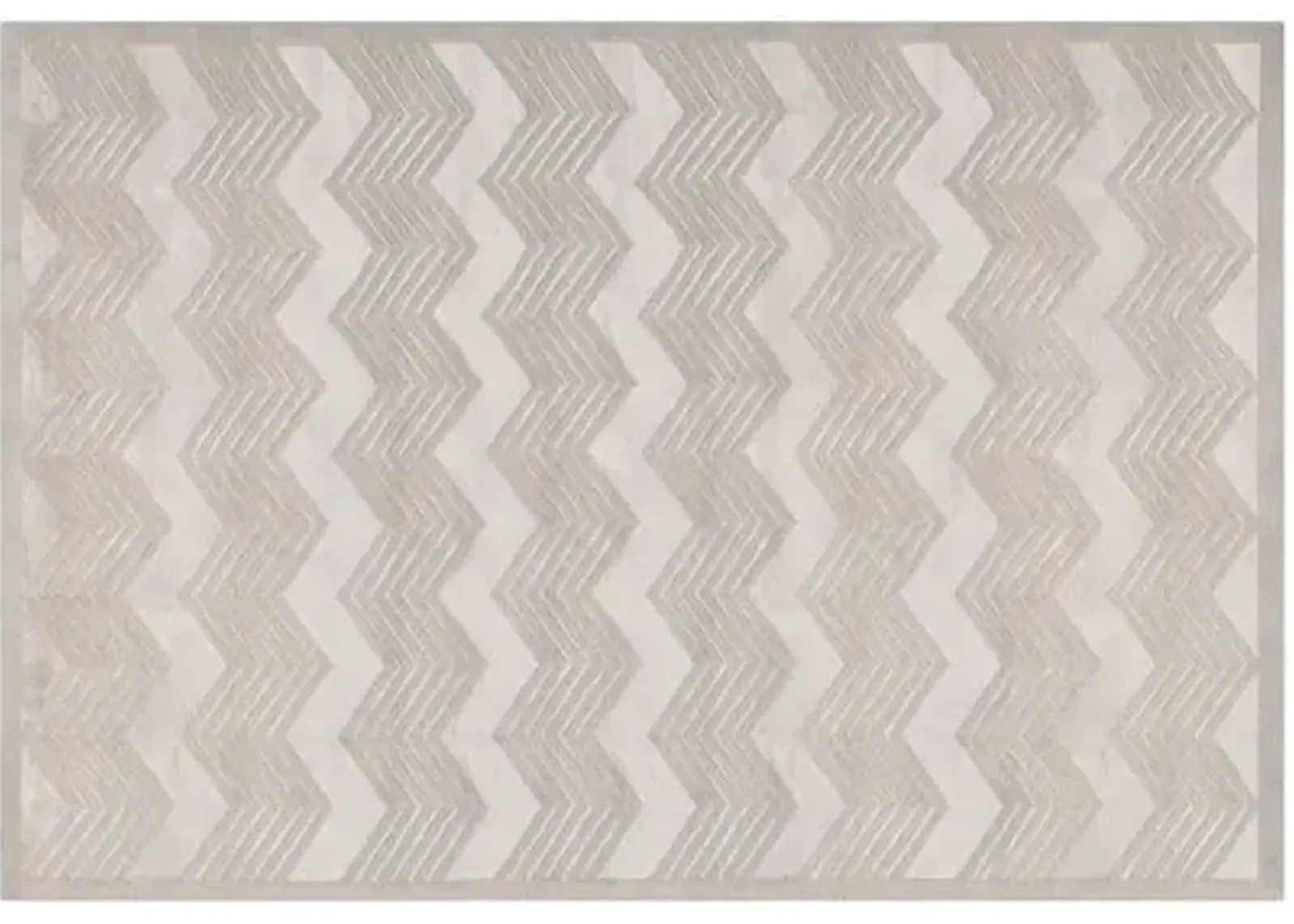 Monroe Chevron Rug - Ralph Lauren Home - Gray - Gray