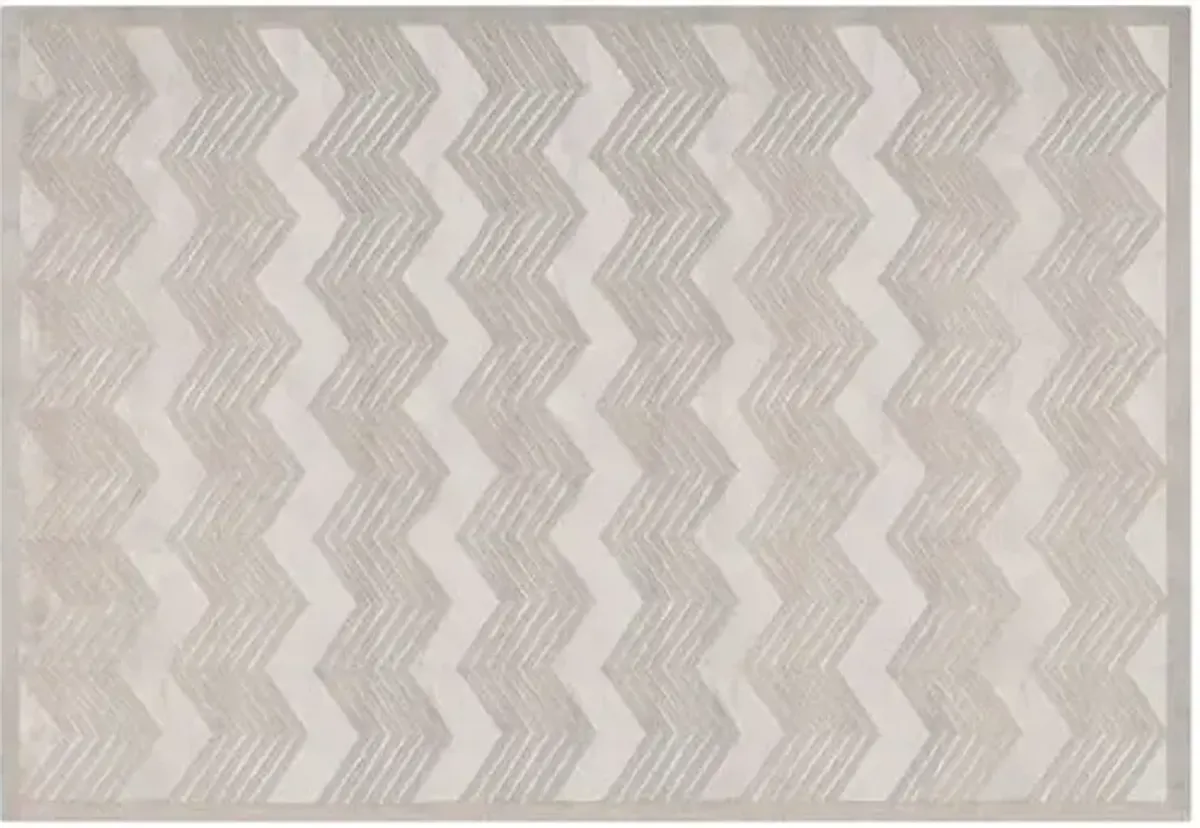 Monroe Chevron Rug - Ralph Lauren Home - Gray - Gray