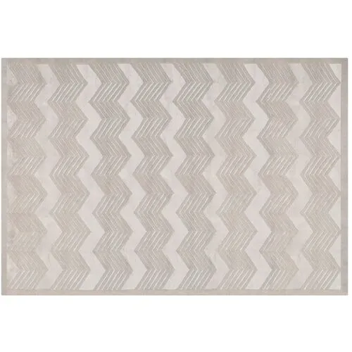 Monroe Chevron Rug - Ralph Lauren Home - Gray - Gray