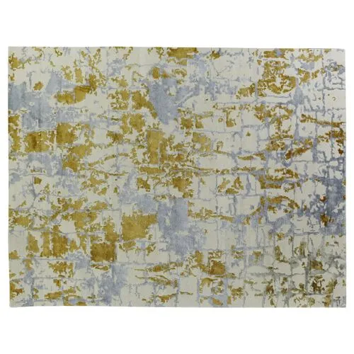Chelsea Hand-Knotted Rug - Gray/Gold - Exquisite Rugs - Gray