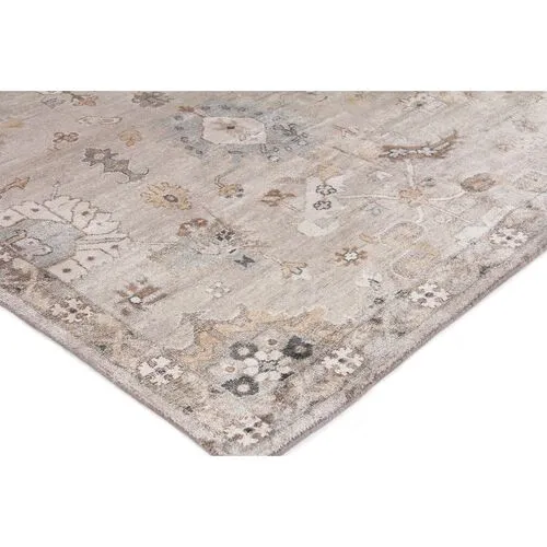 Helen Hand-Knotted Rug - Ivory - Exquisite Rugs - Ivory