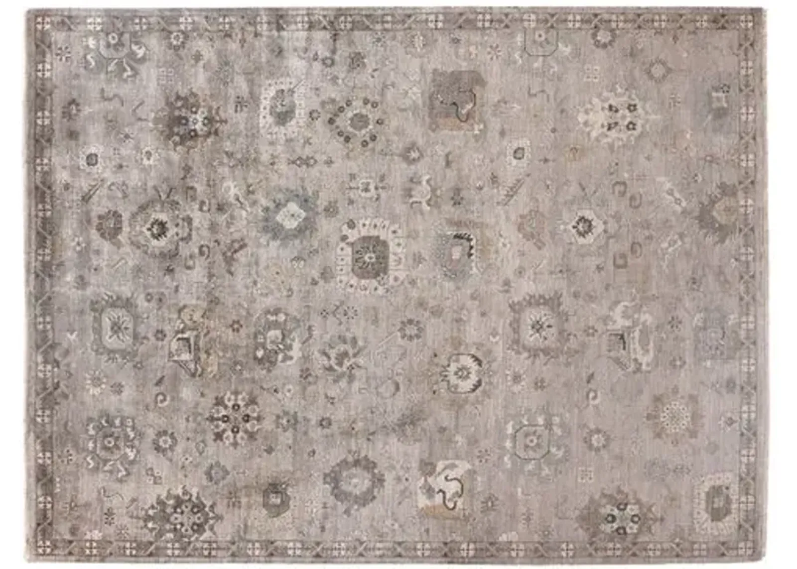 Helen Hand-Knotted Rug - Ivory - Exquisite Rugs - Ivory