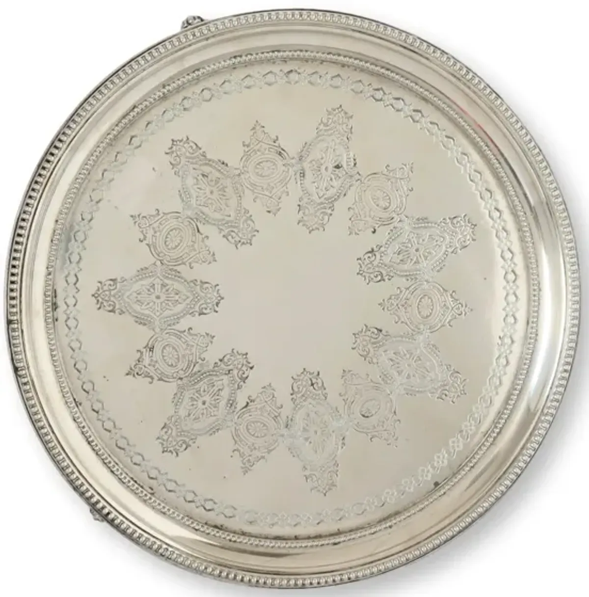 English Silver-Plate Serving Tray