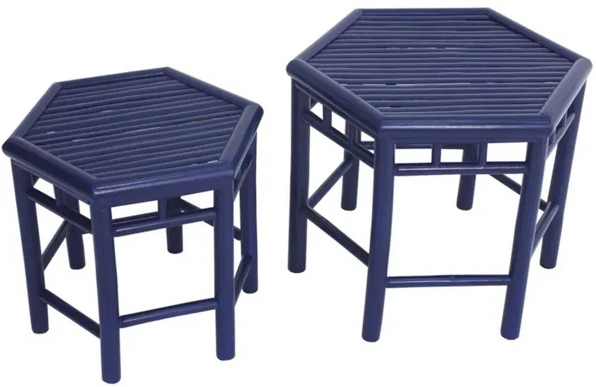 Asst. of 2 Onesta Nesting Tables, Navy
