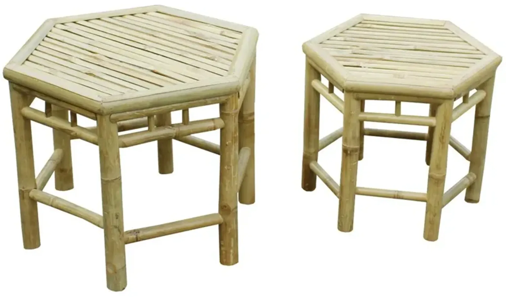 Asst Of 2 Onesta Nesting Outdoor Tables Natural Brown One Kings Lane ...