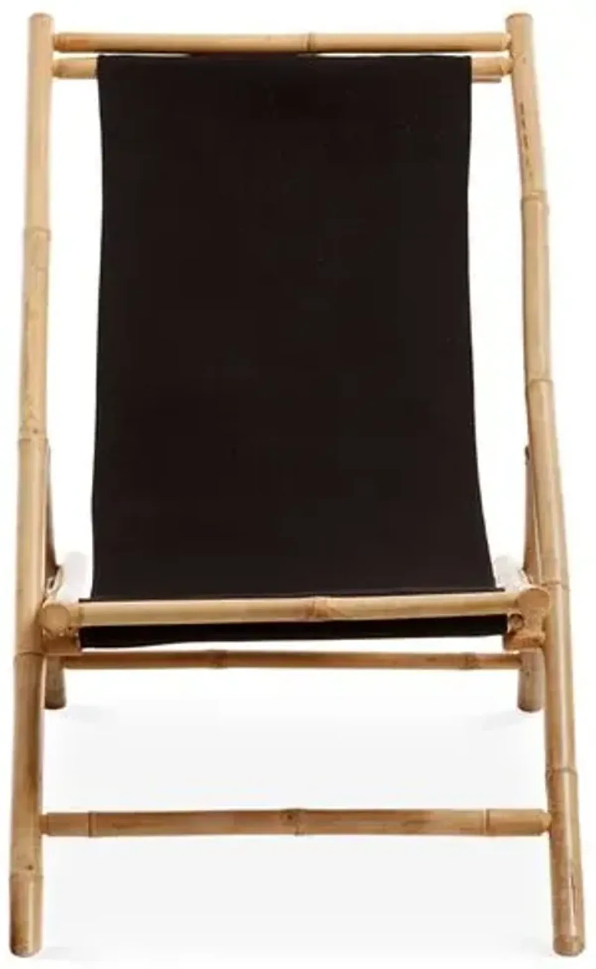 Bamboo Outdoor Lounge Chair - Black