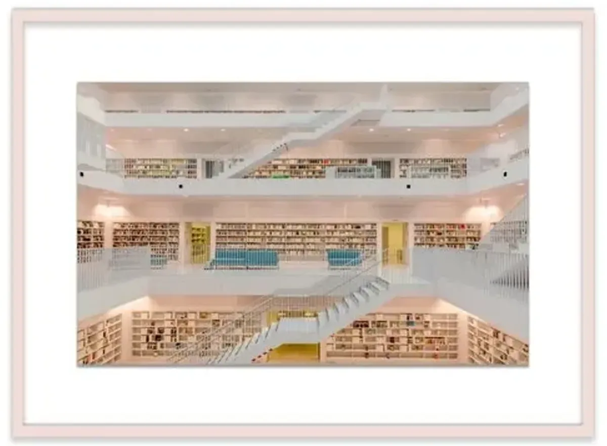 Richard Silver - Stuttgart Public Library Photograph - Gold