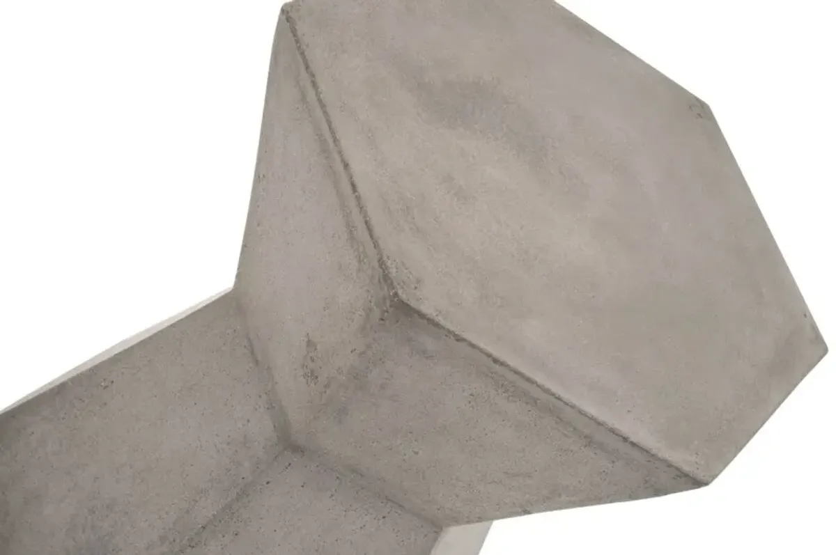 Sofia Outdoor Side Table, Slate Gray