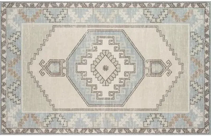 Karima Rug - Light Blue - Blue