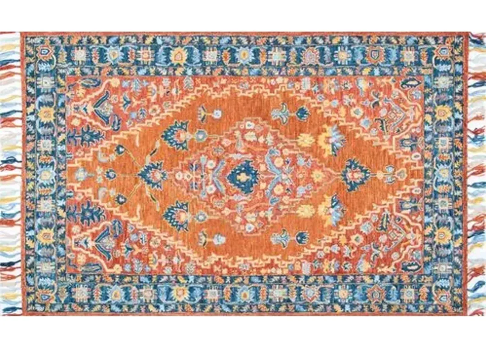 Ariella Kids' Rug - Rust - Orange - Orange