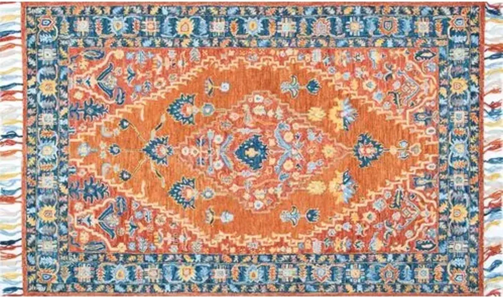 Ariella Kids' Rug - Rust - Orange - Orange