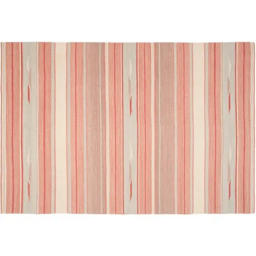 San Simeon Stripe Rug - Ralph Lauren Home - Pink - Pink