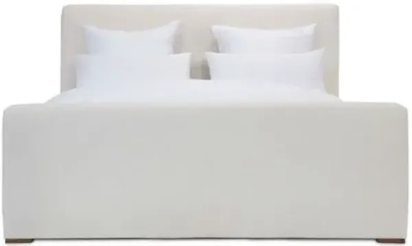 Nemus Panel Bed - Crypton Linen - Community - Ivory - Upholstered, Mattress, Box Spring Required