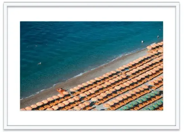 Natalie Obradovich - Fornillo Umbrellas Photograph - Blue