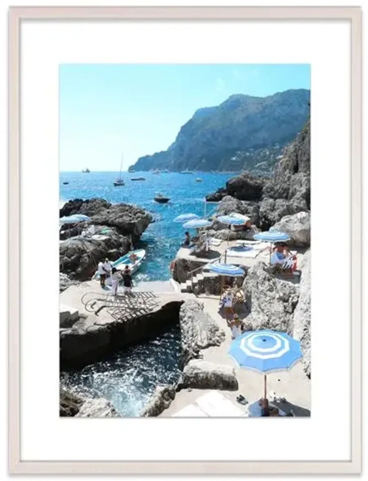 Natalie Obradovich - La Fontelina Umbrellas Photograph - Blue