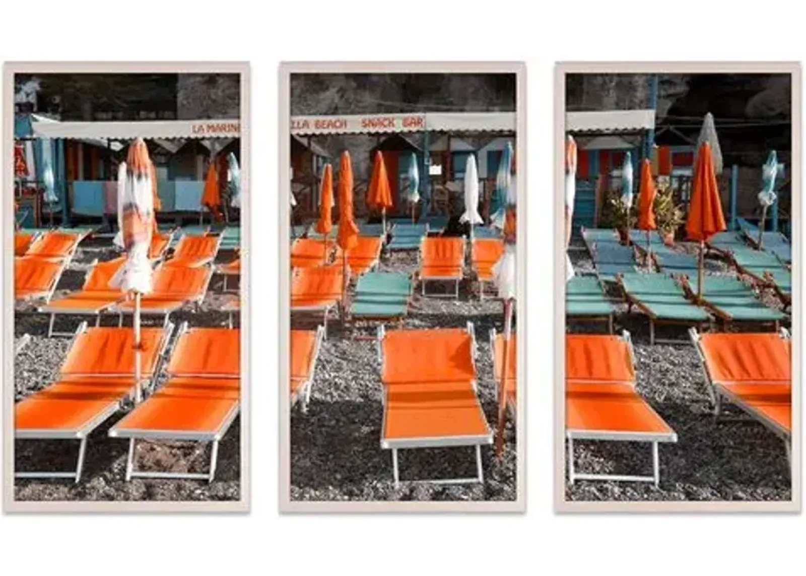 Natalie Obradovich - La Marinella Triptych - Orange