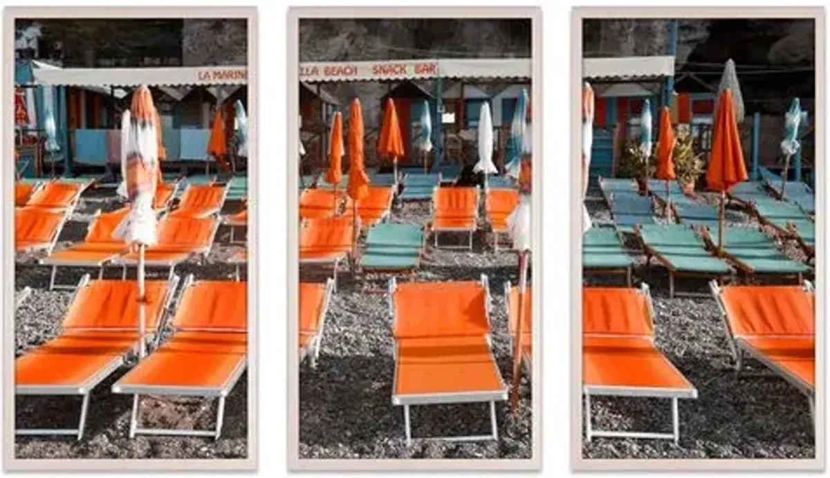 Natalie Obradovich - La Marinella Triptych - Orange