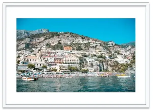 Natalie Obradovich - Positano Hillside Photograph - Blue