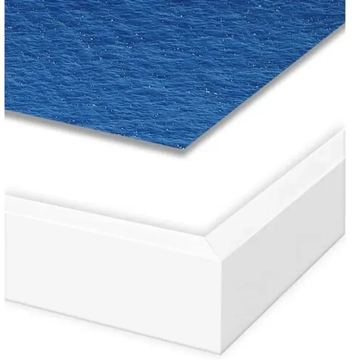 Natalie Obradovich - Fontelina Cliffside Triptych Photograph - Blue