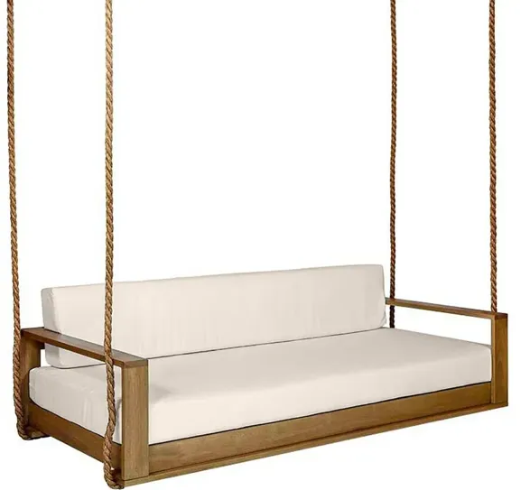Percy Porch Swing, Natural/Beige Sunbrella