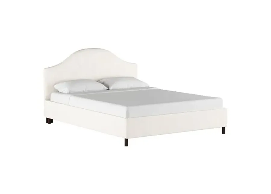 Libby Platform Bed - Handcrafted - Ivory - Mattress Required