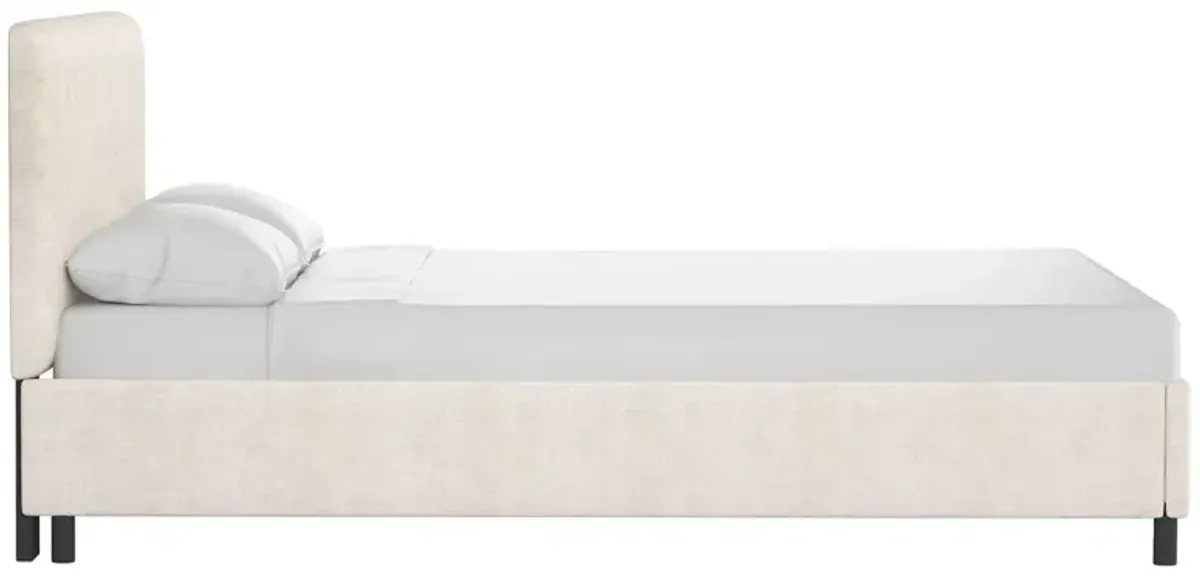 Novak Linen Platform Bed