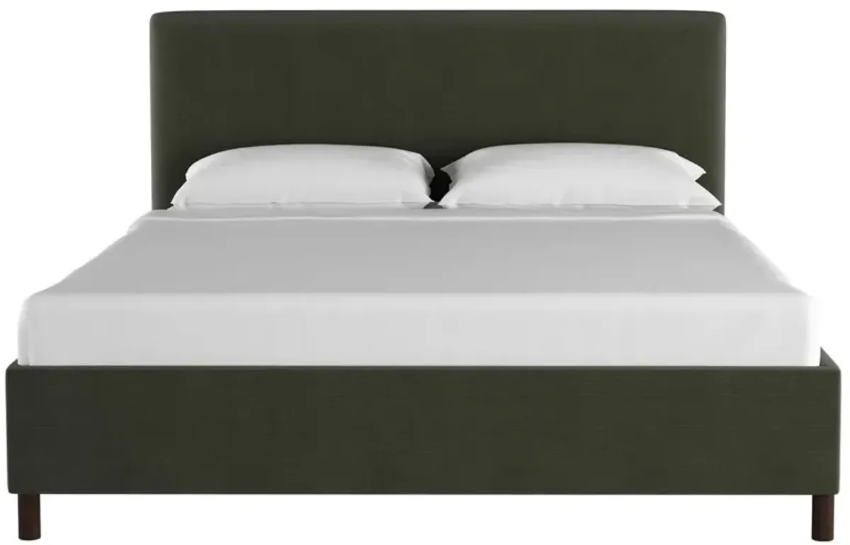 Novak Linen Platform Bed