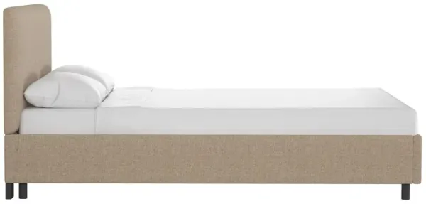 Novak Linen Platform Bed
